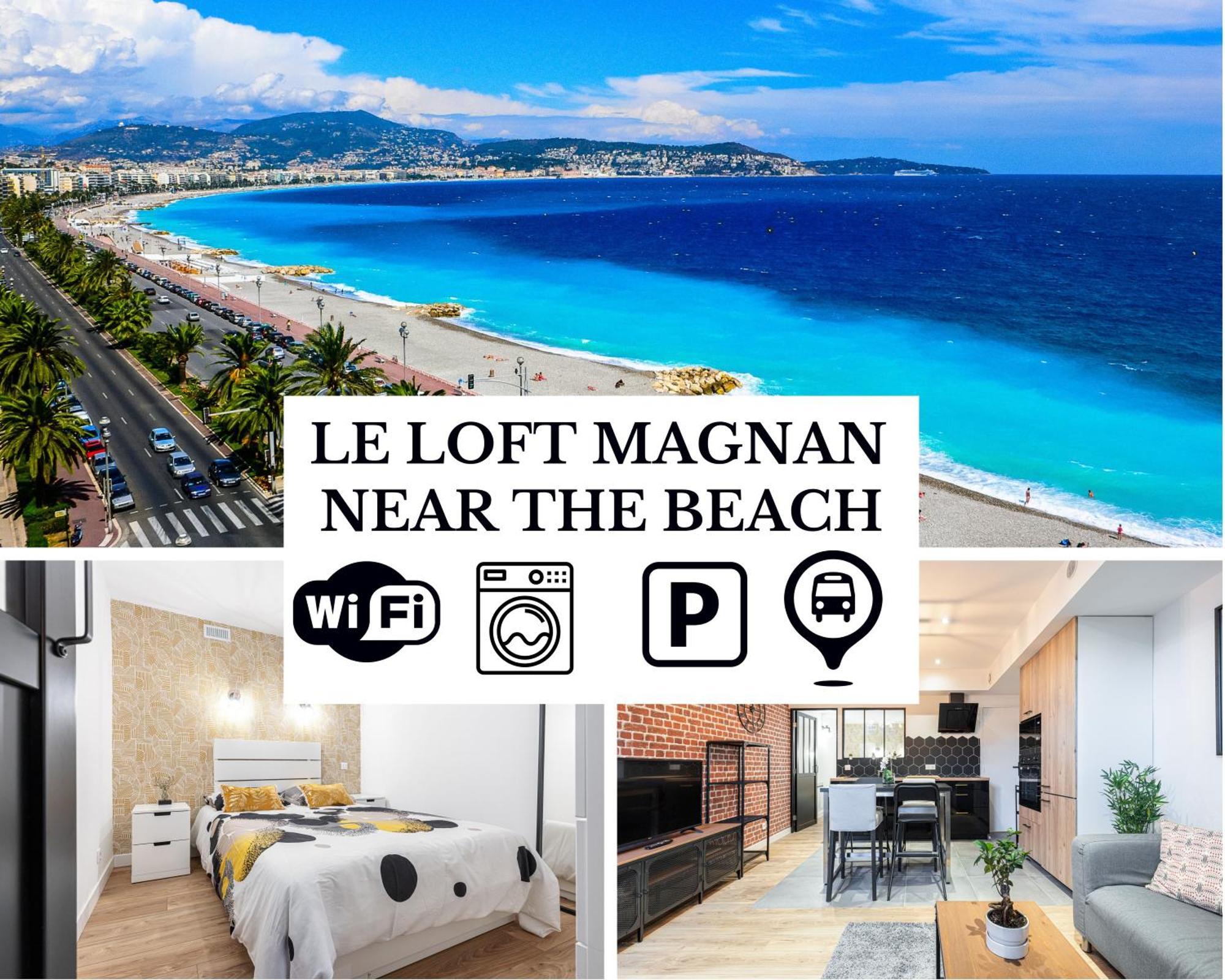 Le Loft Magnan - Ac- Pres Mer - Wifi - Parking - Confort Et Moderne - Supermarches Et Tram Proches Nice Exterior foto